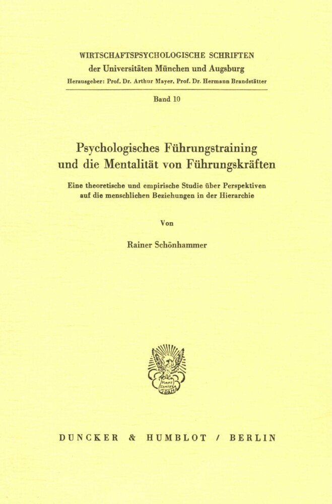 Psychologisches Führungstraining und die Mentalität von Führungskräften. main product photo