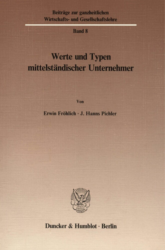 Werte und Typen mittelständischer Unternehmer. main product photo