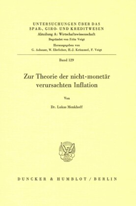 Zur Theorie der nicht-monetär verursachten Inflation.