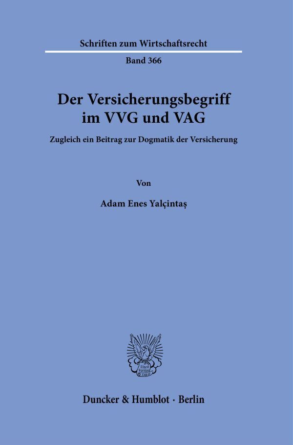 Der Versicherungsbegriff im VVG und VAG main product photo