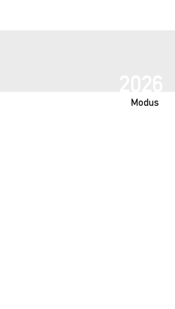 Taschenkalender Modus geheftet Einlage 2026 main product photo