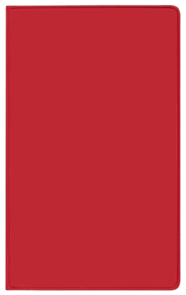 Taschenkalender Saturn Leporello PVC rot 2026