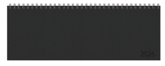 Tischkalender quer Professional Premium 2026 schwarz