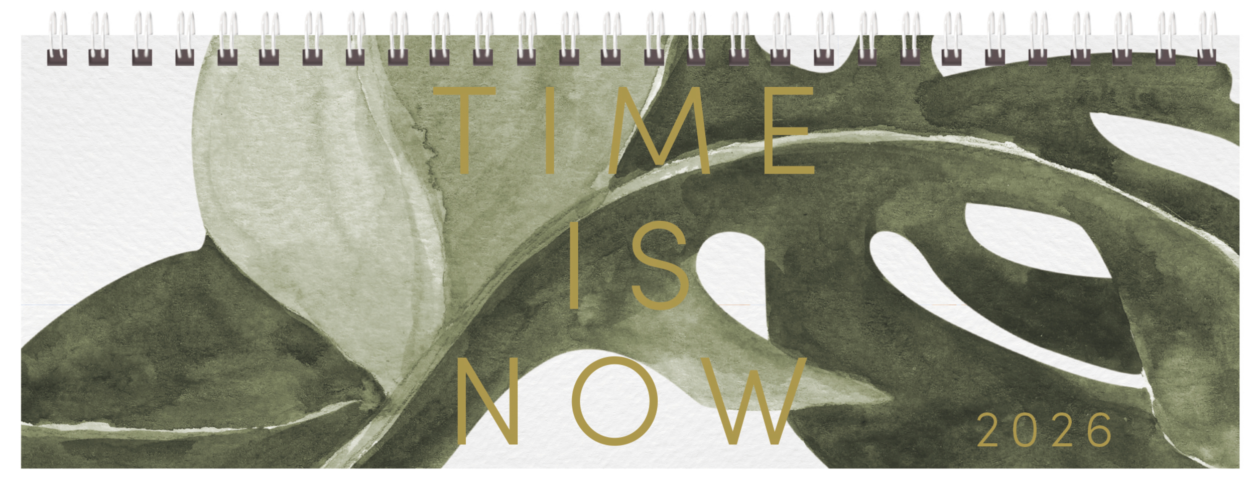 Tischquerkalender Time is now 2026 main product photo