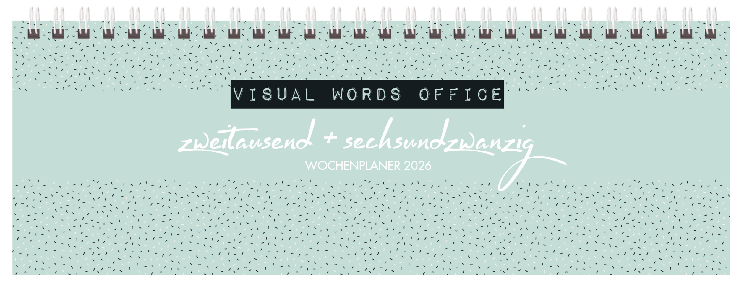 Tischquerkalender Visual Words Office 2026 main product photo