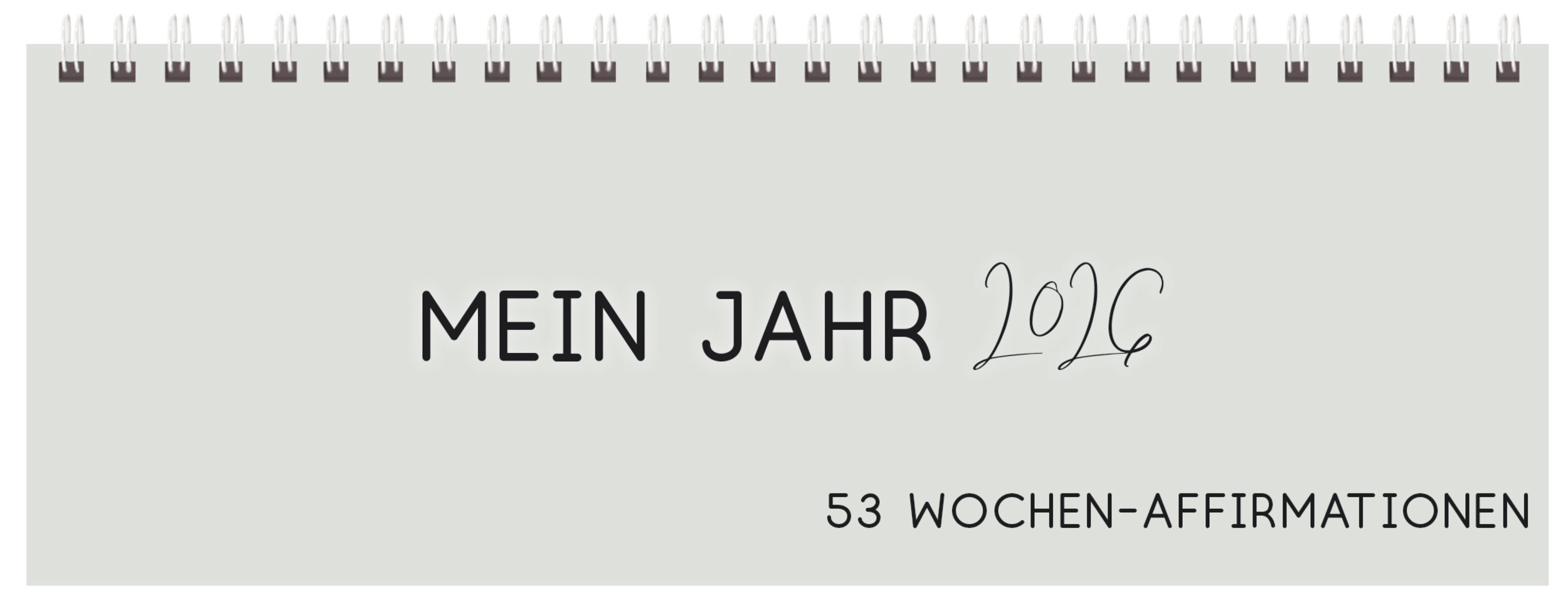 Tischkalender quer Affirmation 2026 main product photo