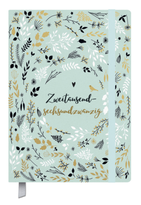 Terminkalender Campus Mint Flowers 18 Monate 2026/2027