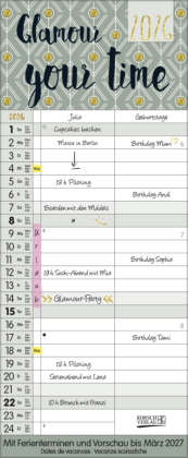 Familientimer Glamour your Time 2026