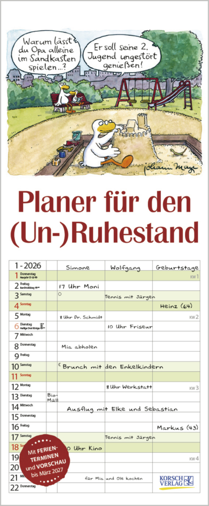Planer für den (Un-)Ruhestand 2026 main product photo