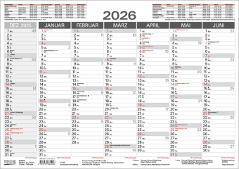 Tafelkalender A5 "Stabil" 2026