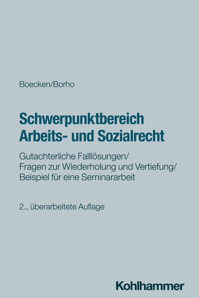Schwerpunktbereich Arbeits- und Sozialrecht main product photo