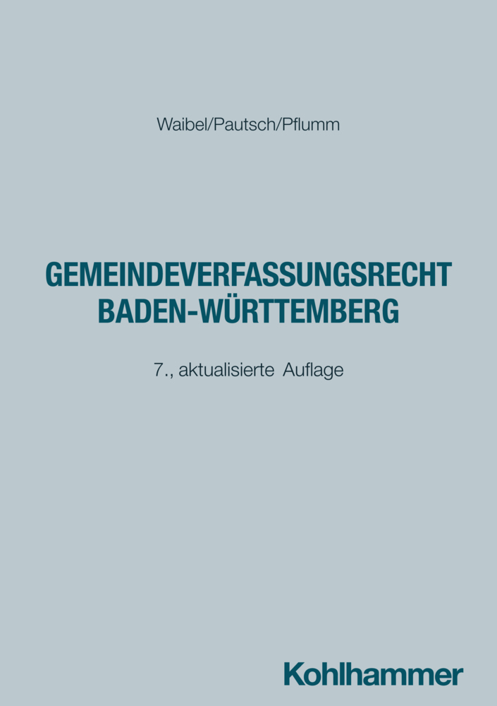 Gemeindeverfassungsrecht Baden-Württemberg main product photo