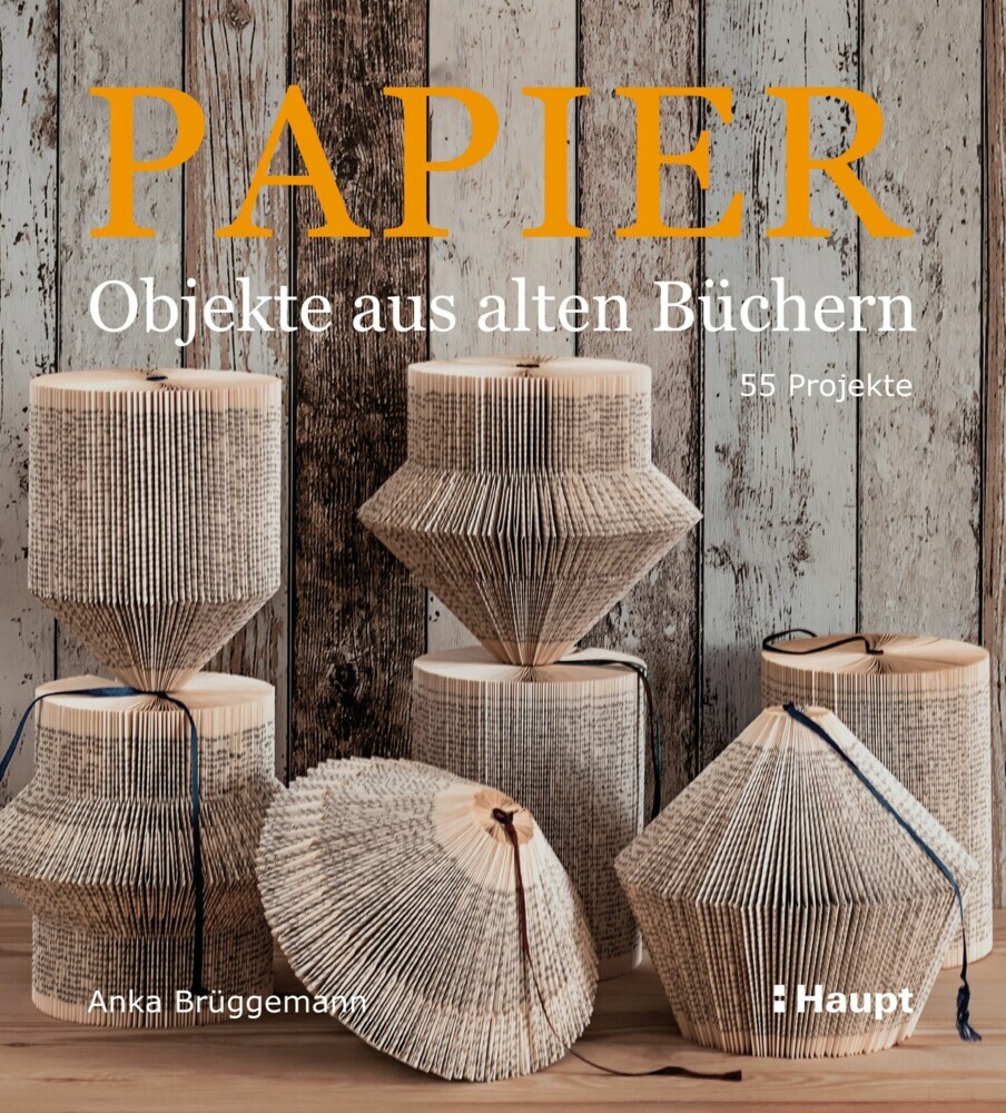 Papier-Objekte aus alten Büchern main product photo