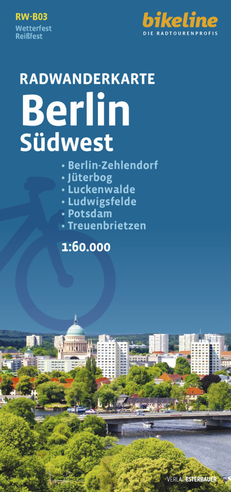 Radwanderkarte Berlin Südwest RW-B03 main product photo