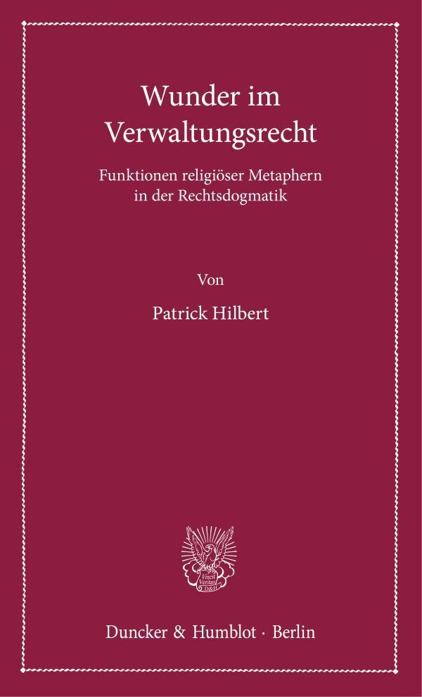 Wunder im Verwaltungsrecht main product photo