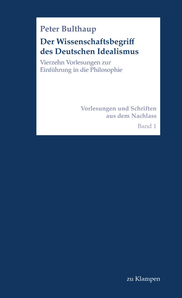 Der Wissenschaftsbegriff des Deutschen Idealismus main product photo