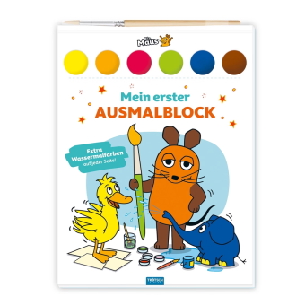 TRÖTSCH - Die Maus | Mein erster Ausmalblock | Malblock mit Wasserfarben (Ab 3 Jahren)
