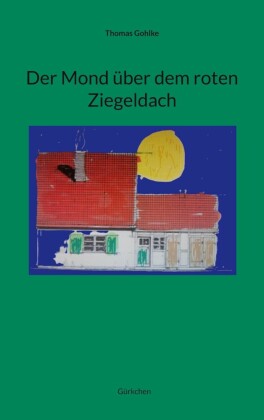Der Mond über dem roten Ziegeldach