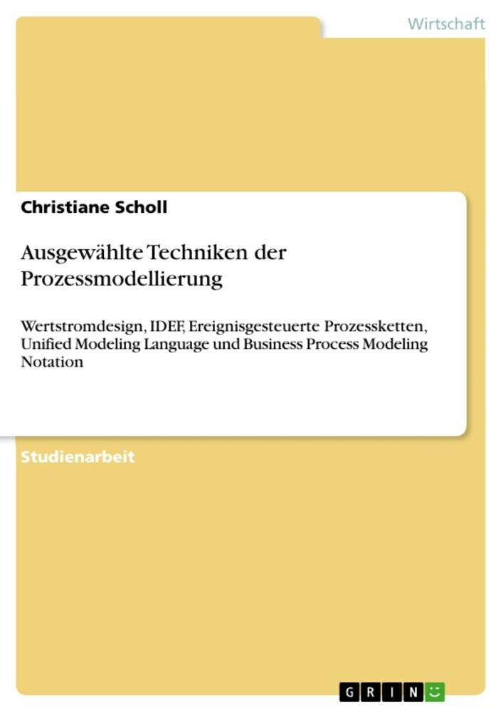 Ausgewählte Techniken der Prozessmodellierung main product photo