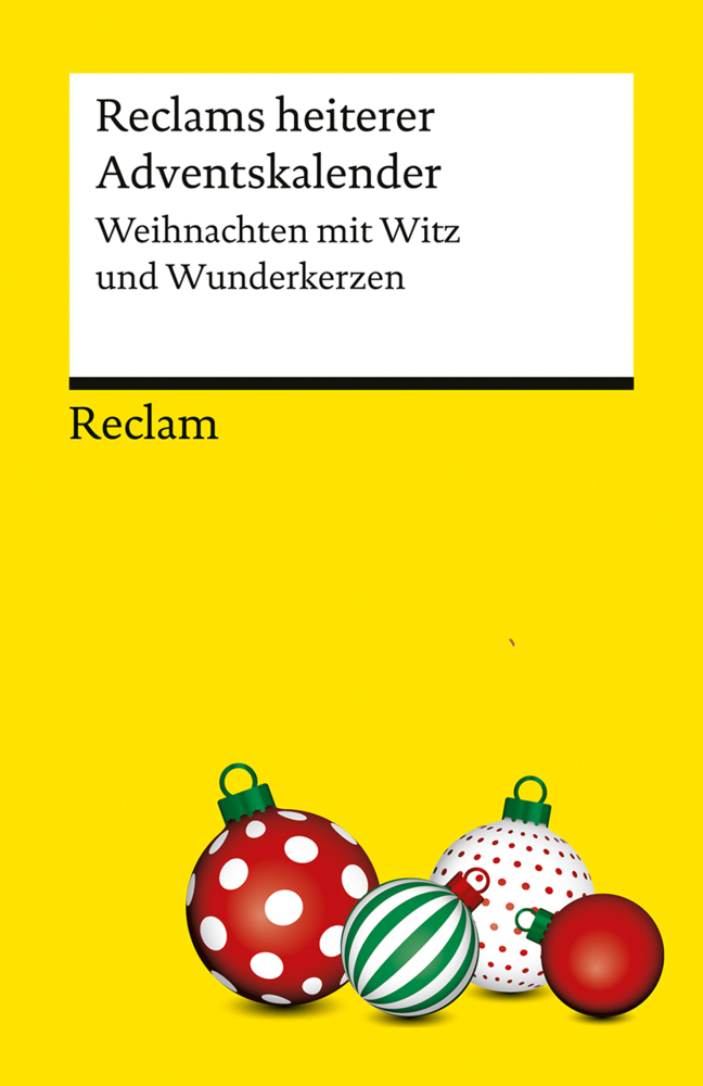 Reclams heiterer Adventskalender. Weihnachten mit Witz und Wunderkerzen main product photo