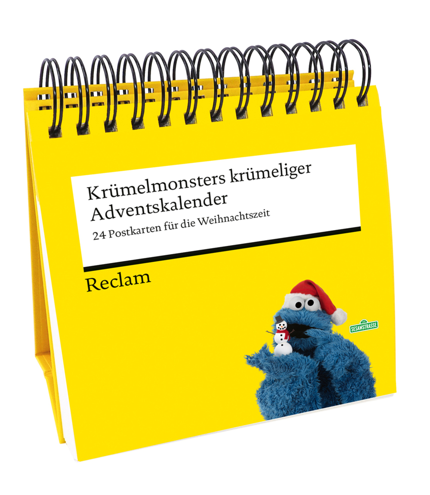 Krümelmonsters krümeliger Adventskalender. 24 Postkarten für die Weihnachtszeit (Advents-Postkartenaufsteller) main product photo