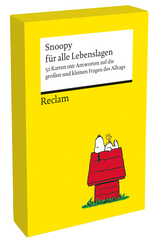 Snoopy für alle Lebenslagen. 52 Karten mit Antworten auf die großen und kleinen Fragen des Alltags (Kartenbox) main product photo