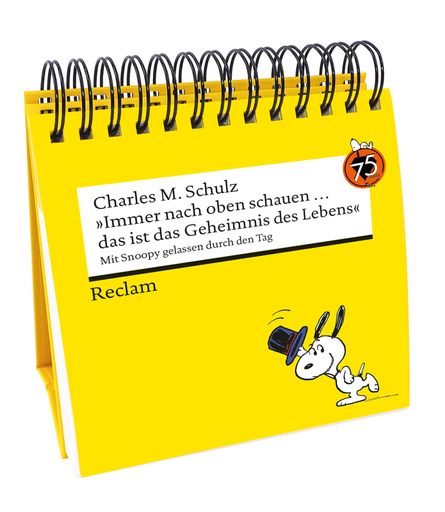 »Immer nach oben schauen ... das ist das Geheimnis des Lebens«. Mit Snoopy gelassen durch den Tag (Tischaufsteller) main product photo