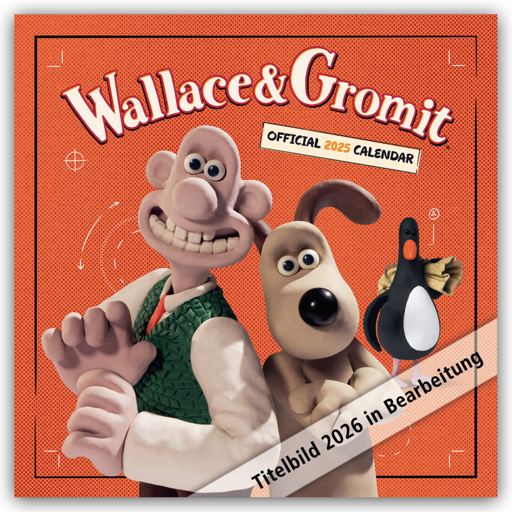 Wallace and Gromit 2026 - Wandkalender main product photo