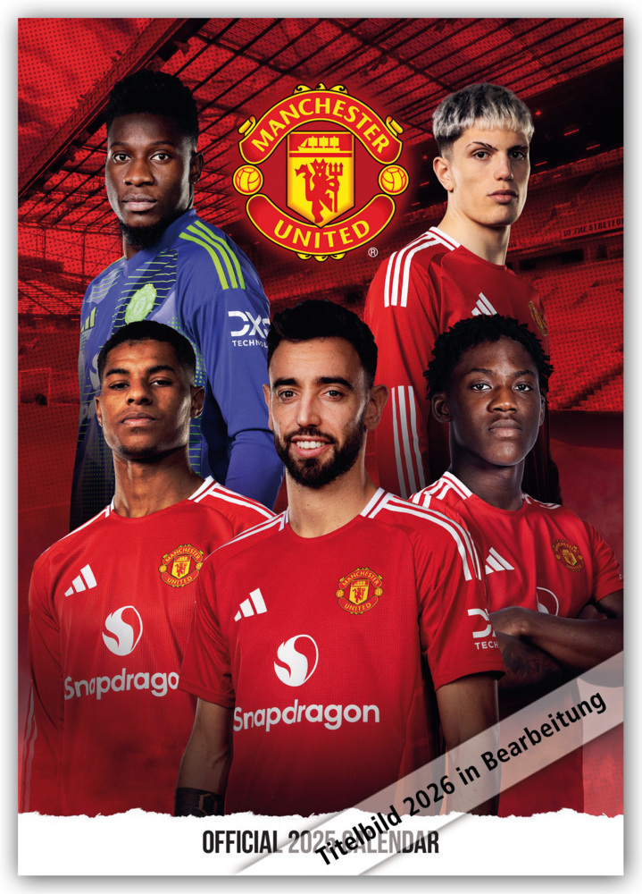 Manchester United FC 2026 - A3-Posterkalender main product photo