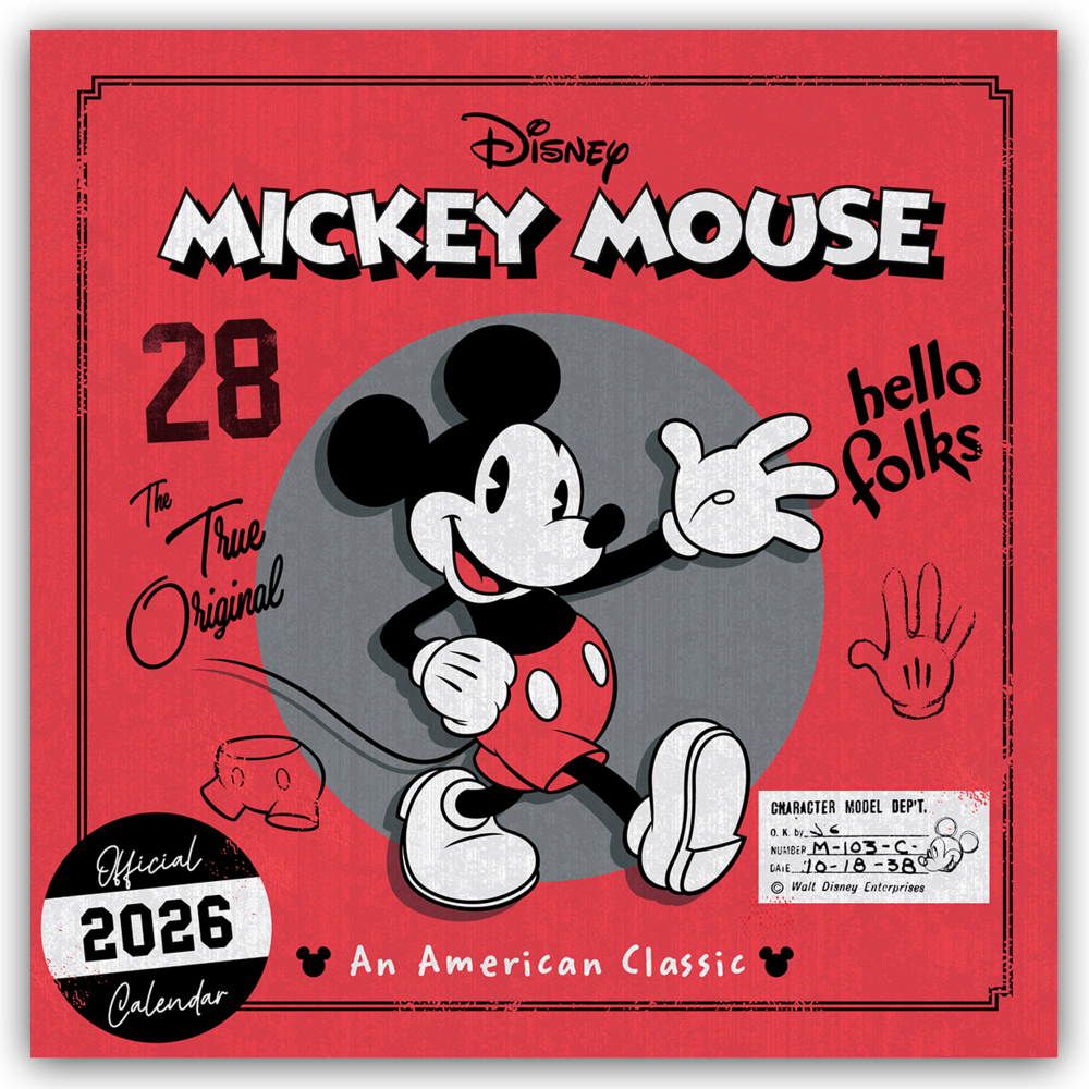 Disney Mickey Mouse 2026 - Wandkalender main product photo