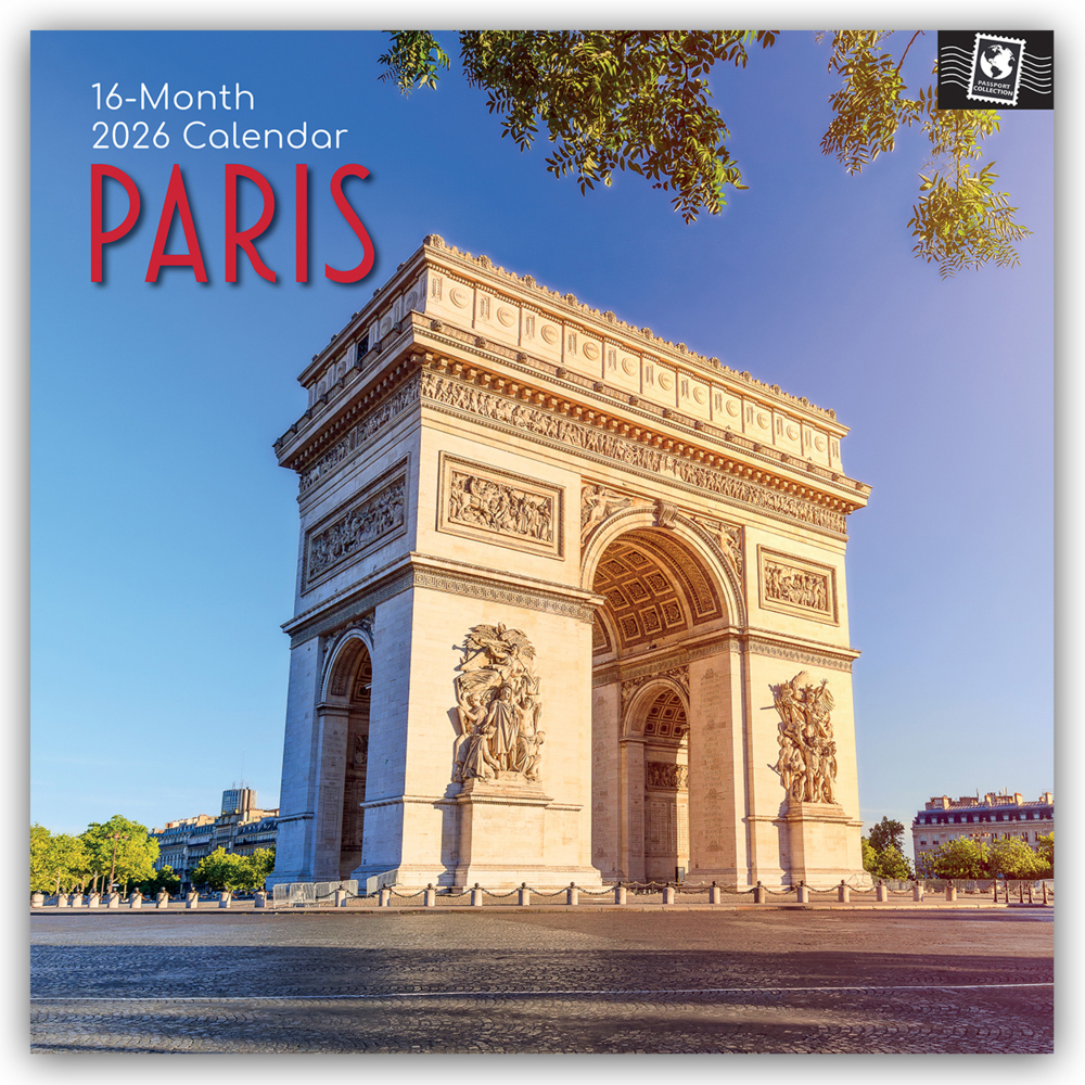 Paris 2026 - 16-Monatskalender main product photo