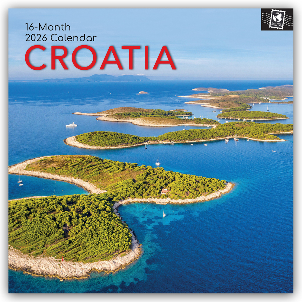Croatia - Kroatien 2026- 16-Monatskalender main product photo