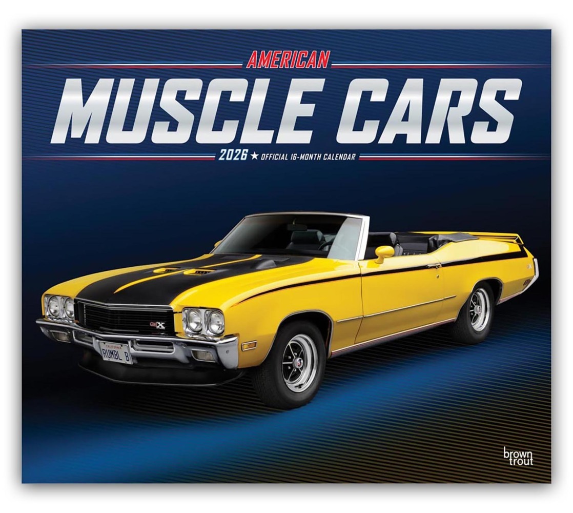American Muscle Cars - Amerikanische Muskel-Autos 2026 - 16-Monatskalender im Deluxe-Format main product photo