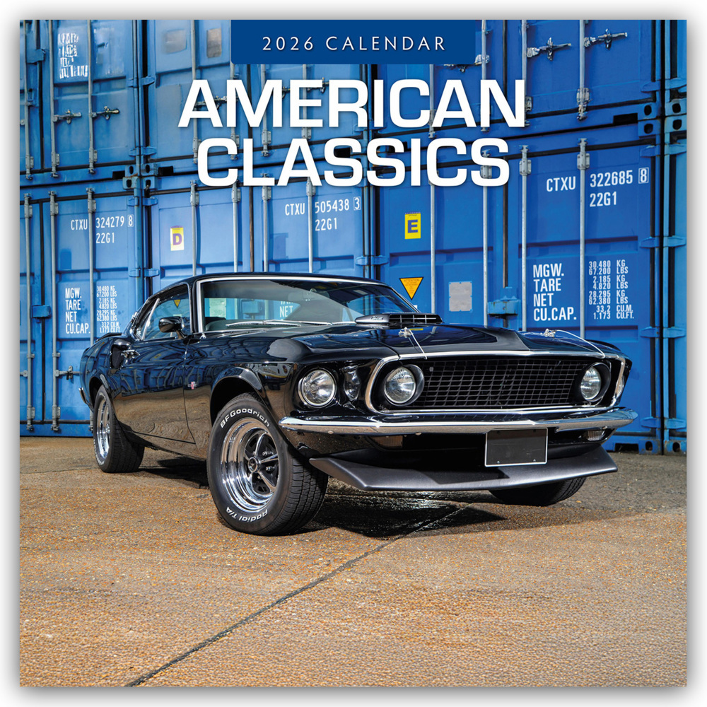 American Classic Cars - Klassische Amerikanische Autos 2026 - 16-Monatskalender main product photo