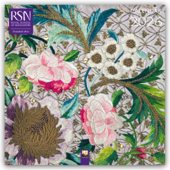 Royal School of Needlework 2026 - Original Flame Tree Publishing-Kalender [Kalender]