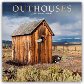 Outhouses - Toilettenhäuschen 2026 - 16-Monatskalender