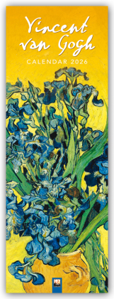 Vincent van Gogh - Slimline-Kalender 2026 - Original Flame Tree Publishing-Kalender Slimeline [Kalender]