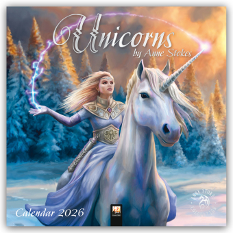 Unicorns by Anne Stokes - Einhörner von Anne Stokes 2026 - Original Flame Tree Publishing-Kalender [Kalender]