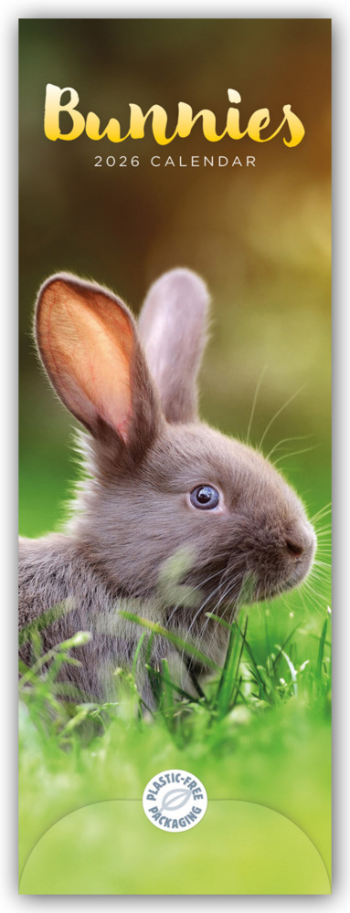 Bunnies - Hasen - Kaninchen 2026 - Slimline-Kalender main product photo