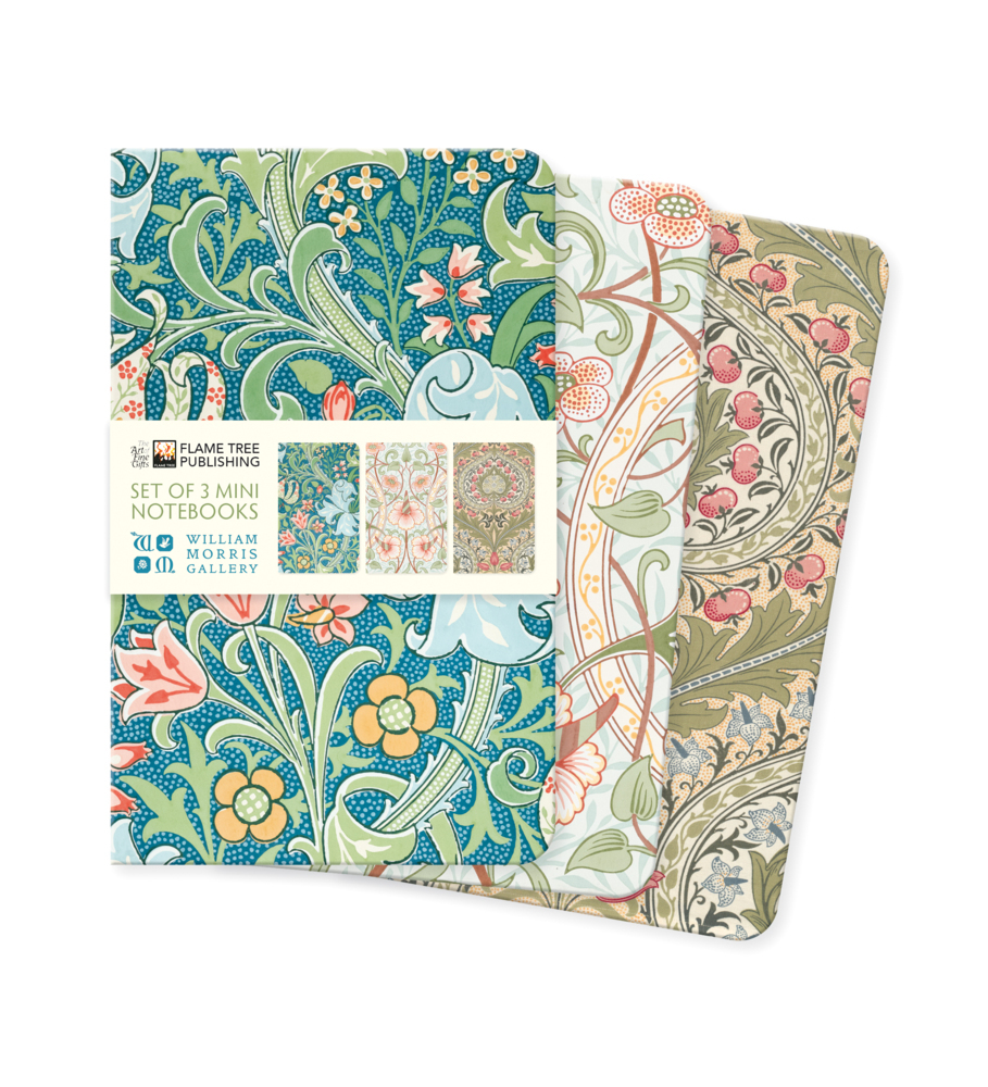 Dreier Set Mini-Notizbücher: William Morris Gallerie main product photo