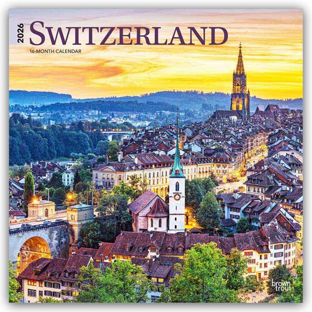 Switzerland - Schweiz 2026 - 16-Monatskalender main product photo
