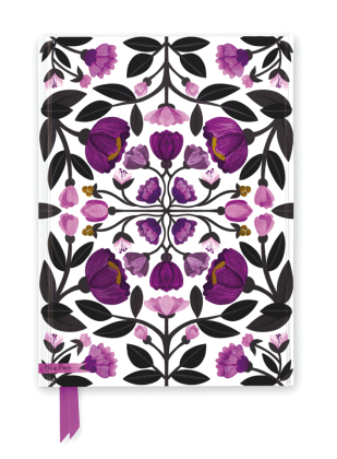 Premium Notizbuch DIN A5: Nina Pace, Lila Blumen