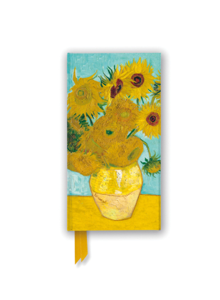 Schmales Hardcover-Notizbuch: Vincent van Gogh, Sonnenblumen