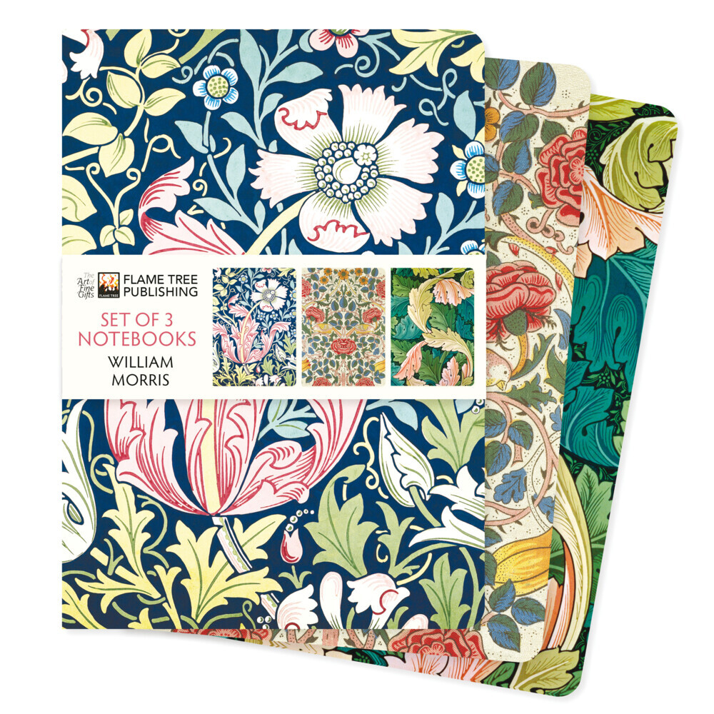 Dreier Set DIN-A5-Format-Notizbücher: William Morris main product photo