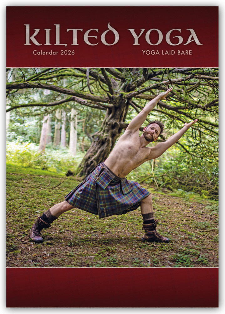 Kilted Yoga 2026 - A3-Posterkalender main product photo