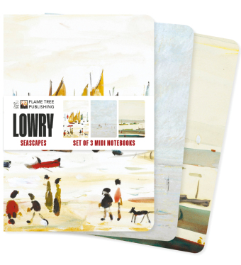 Dreier Set Mittelformat-Notizbücher: L. S. Lowry, Meerblicke