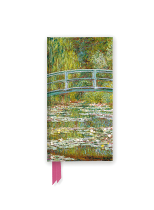 Schmales Hardcover-Notizbuch: Claude Monet, Die japanische Brücke
