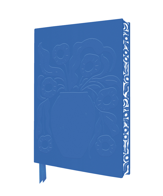 Exquisit Premium Notizbuch DIN A5: Vicky Yorke, Ziva Blaue Vase und Blumen main product photo