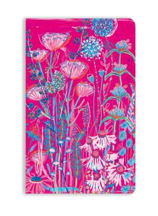 Premium Softcover Notizbuch: Lucy Innes Williams, Pinkfarbenes Gartenhaus