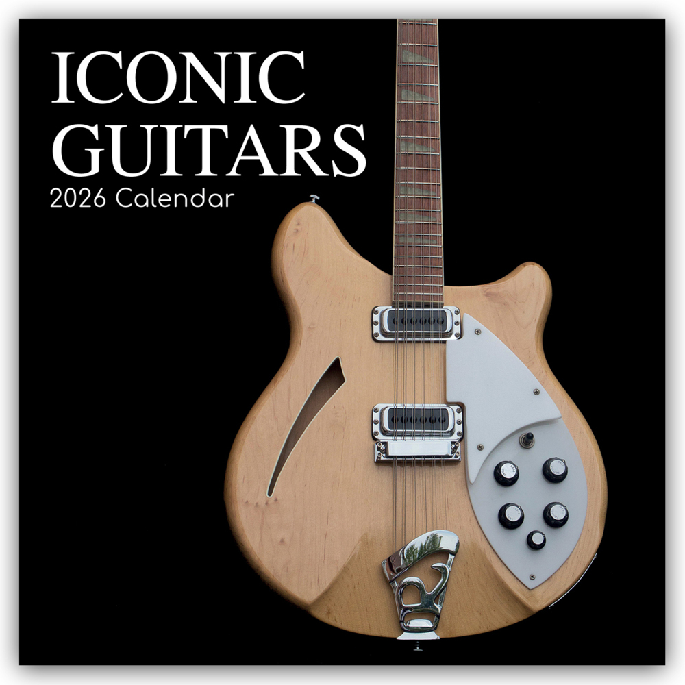 Iconic Guitars - Legendäre Gitarren 2026 - 16-Monatskalender main product photo